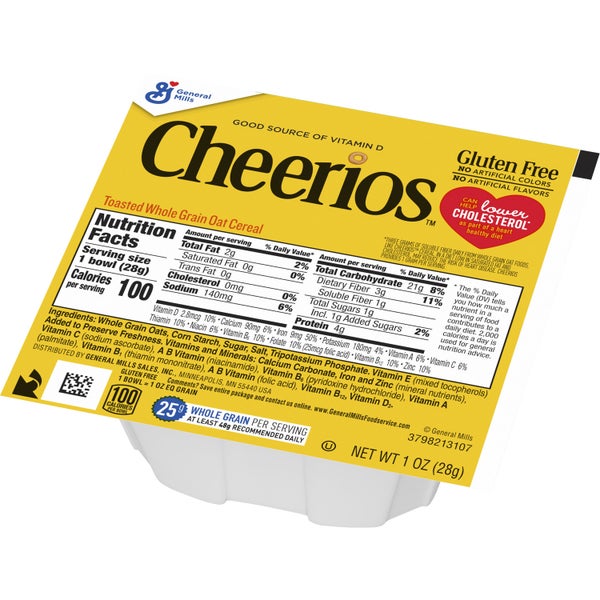 96-PACK OF CEREAL CHEERIOS GF BWLPK