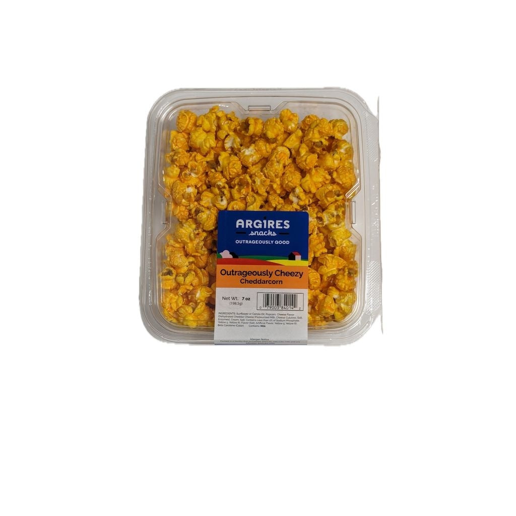 8-PACK OF Popcorn Cheddarcorn Outrageously Cheezy Lg Argires Snacks