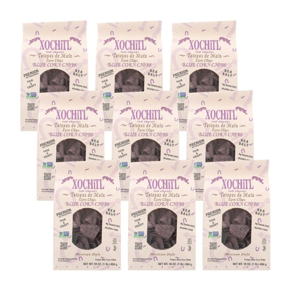 9-PACK OF Chip Corn Blue Xochitl 16 oz