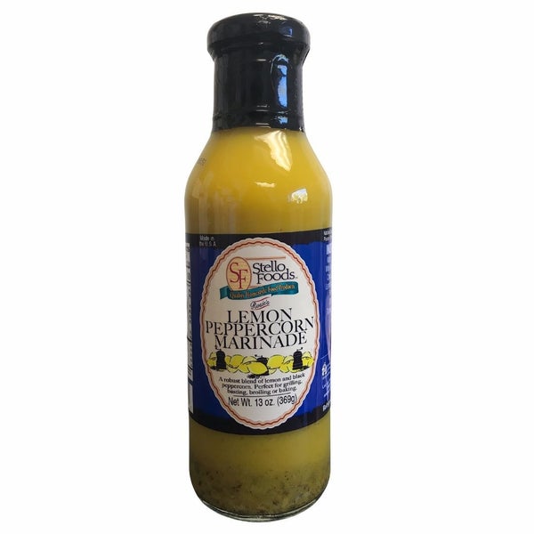 12-PACK OF Marinade Lemon Peppercorn Rosie's, Stello Foods