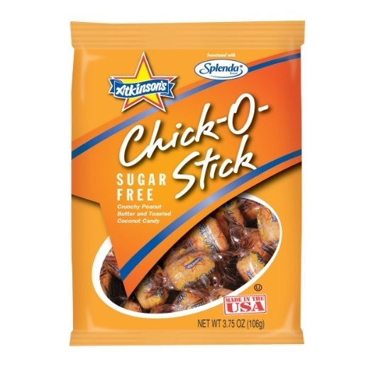 12-PACK OF Sugar Free Peg Bag Atkinson Candy Co, 12 - 3.75 Oz