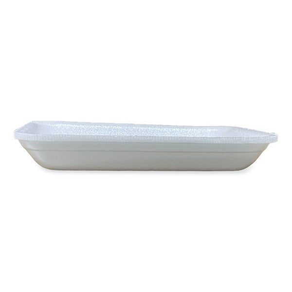 400-PACK OF Tray Foam GEN 3PWH Foam Meat Trays - 8.7 x 6.6 x 1.1 Inches - Durable White Packaging for Meat, Cheese, and Produce (400 Count)