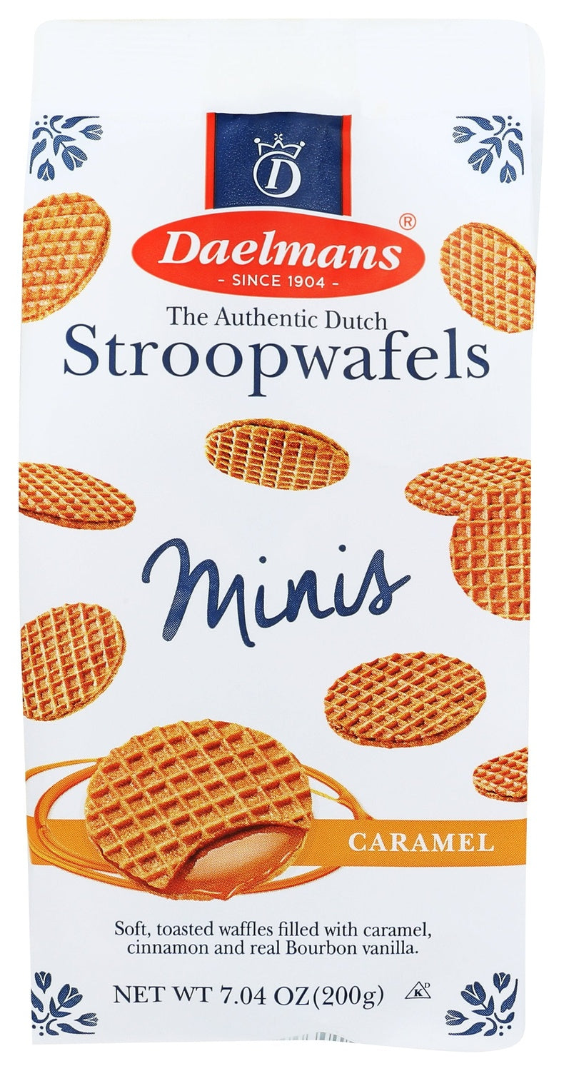 12-PACK OF WAFFLE DUTCH STROOPWAFELS, CARAMEL MINIS