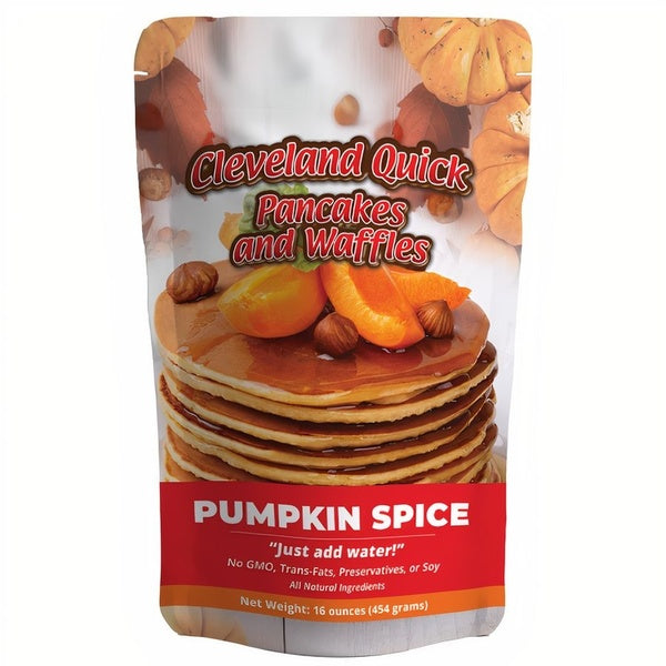 12-PACK OF Mix Pancake and Waffle Pumpkin Spice, Cleveland Quick