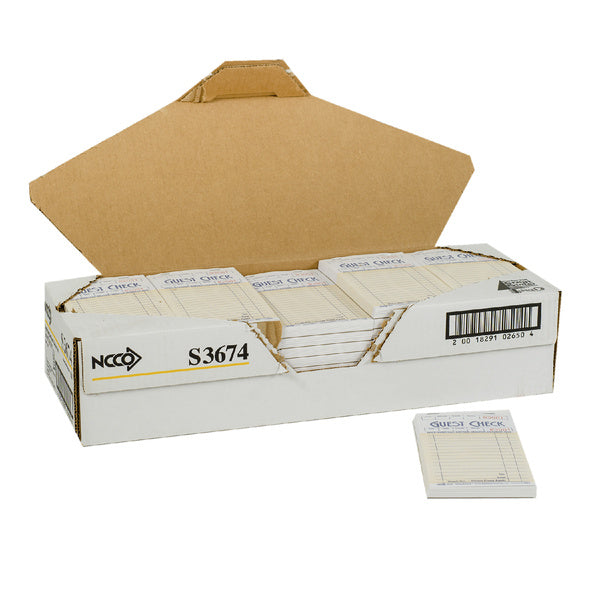 50 CT-PACK OF GUEST CHK BOARD 1 PART SALMON