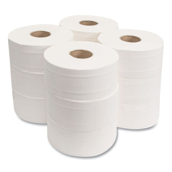 12-PACK OF Morcon VT110 2-Ply Jumbo Bath Tissue Rolls - Septic Safe, White, 12 Rolls per Carton for Efficient Restroom Solutions