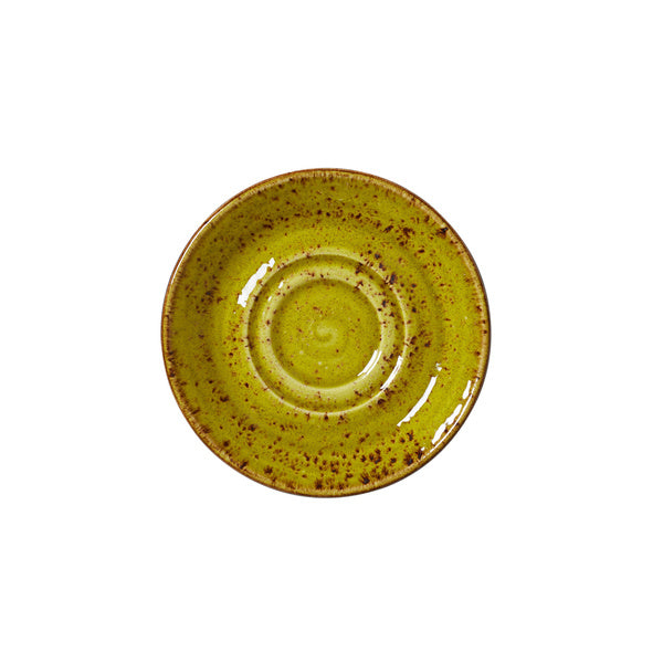 12 CT-PACK OF SAUCER CHINA DBLWL GRN 5.75DI