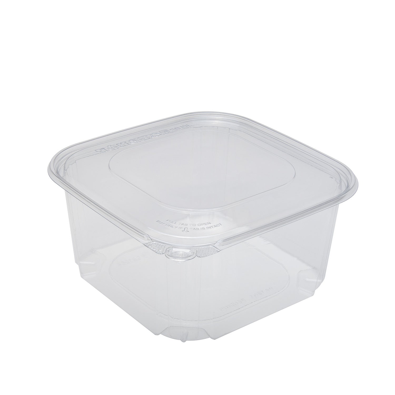 120-PACK OF Container Takeout Karat120 sets 64 oz PET Tamper Resistant Deli Containers with Flat Lid