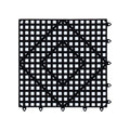 12 IN-PACK OF MAT TILE VERSA BLK