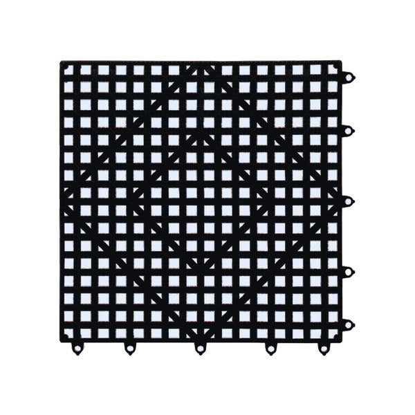 12 IN-PACK OF MAT TILE VERSA BLK