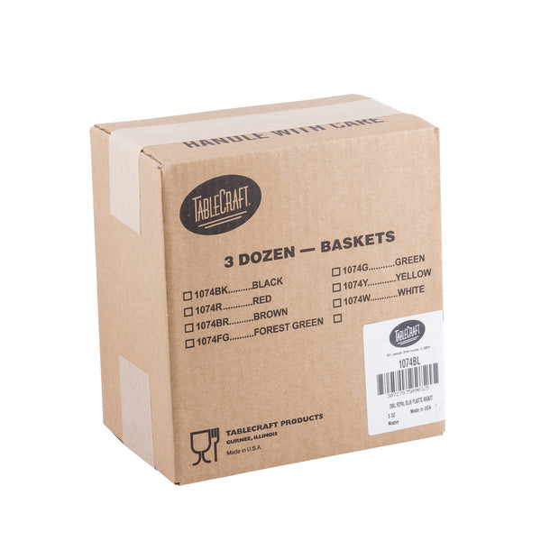 36 CT-PACK OF BASKET OVAL HDPE BLU 9.38L