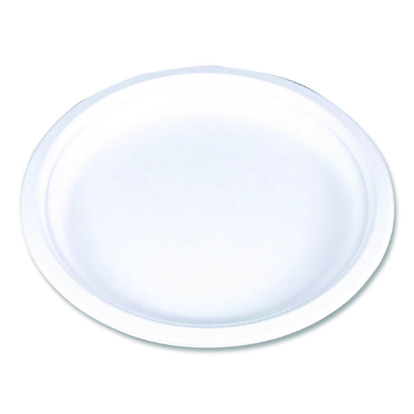 500-PACK OF SCT 18140WPF ChampWare Molded Fiber Tableware, Molded Fiber Plate, 9" dia, White, 125 Plates/Sleeve, 4 Sleeves/Carton