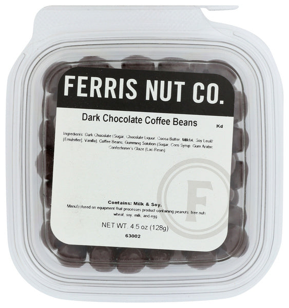 12-PACK OF CHOCOLATE DARK DARK CHOCOLATE COFFEE BEANS 4.5 OUNCE - CASE OF 12