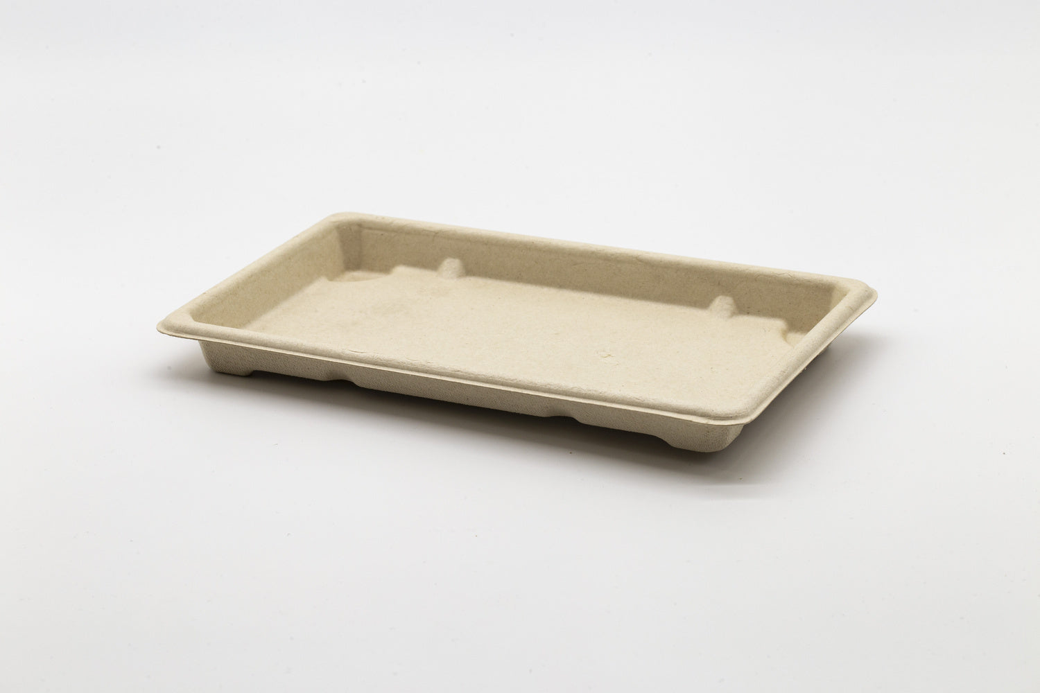 50-PACK OF Fiber Natural 8.5"x5.4"x1.26" Sushi Rectangular Compostable Container 800 counts