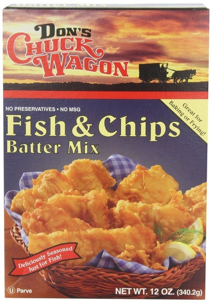 6-PACK OF Mix Batter Fish And Chip Dons Chuck Wago 12 oz