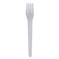 1000-PACK OF Cutlery Plastic Eco-Products EP-S012-W 6-Inch Compostable Forks - Sustainable Plant-Based Cutlery (1000 Count)