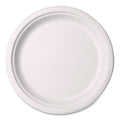 500-PACK OF Vegware VW-P005NFA 10 in. Diameter Nourish Molded Compostable Fiber Plate Tableware - White (500/Carton)
