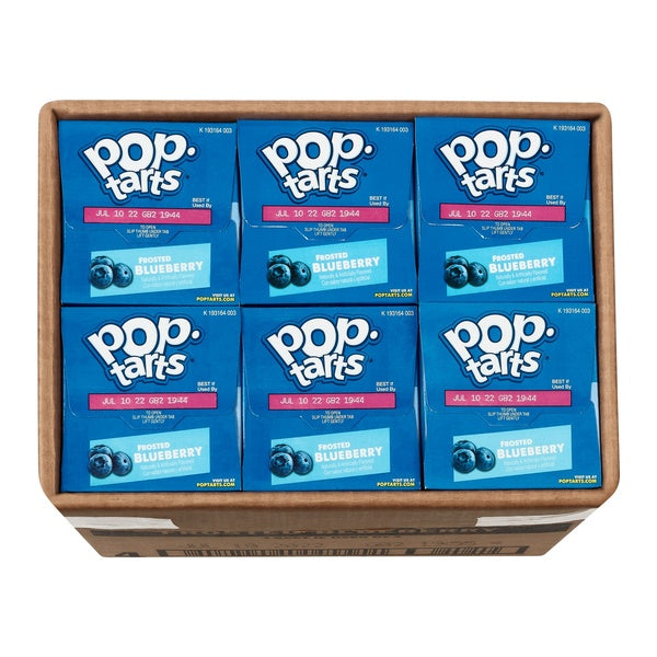 12-PACK OF POP TART BLUEBERRY FROSTED