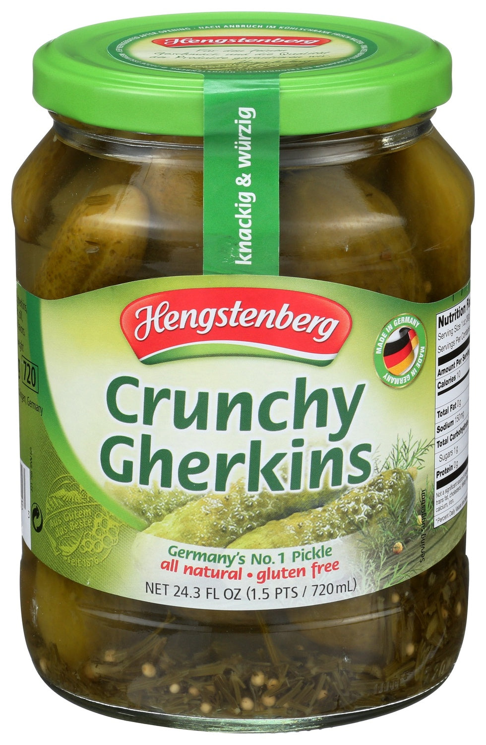 12-PACK OF PICKLE GHERKIN CRUNCHY
