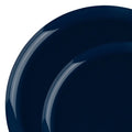 120-PACK OF Plate Set Navy Flat Round