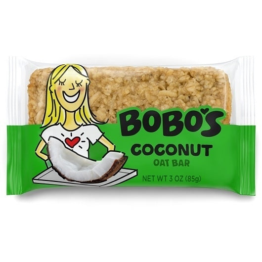 48-PACK OF Gluten Free Vegan Coconut Bar Bobo'S Oat Bars, 4 - 12 - 3 Oz