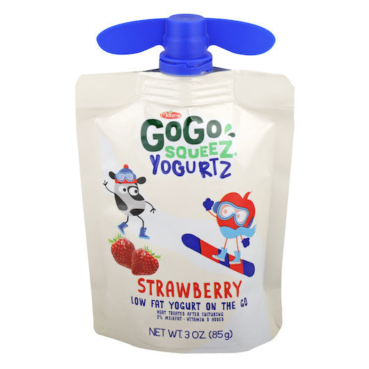 60-PACK OF Gogo Squeez Strawberry Yogurt Materne, 6 - 10 - 3 Oz
