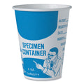 1000-PACK OF SOLO SC378-3008 8 oz Paper Specimen Cups - Blue/White (50/Sleeve, 20 Sleeves/Carton)