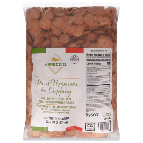 12.5LB-PACK OF PEPPERONI SLICED CUPPING GF