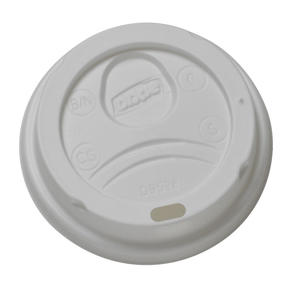 10-PACK OF LID PLAS DOME F/ 8OZ HOT CUP