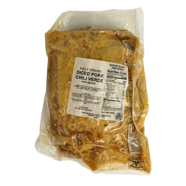 5 LB-PACK OF PORK CHILE VERDE SEASONED CKD