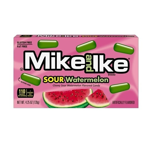 12-PACK OF Sour Watermelon Pdq Mike & Ike, 12 - 4.25 OZ