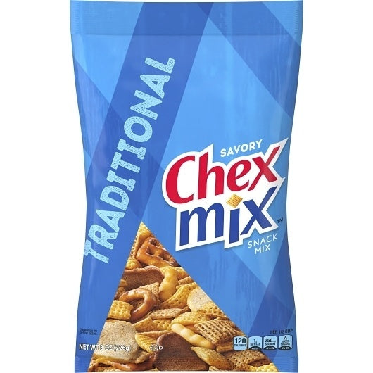 12-PACK OF Savory Traditional Snack Mix Chex Mix Dry, 12 - 8 Oz
