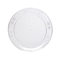 10-PACK OF PLATE PLAS CLR 6" RDG DESIGN