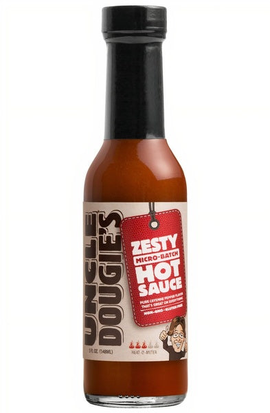 6-PACK OF Sauce Hot, Zesty Micro-Batch, Uncle Dougie's