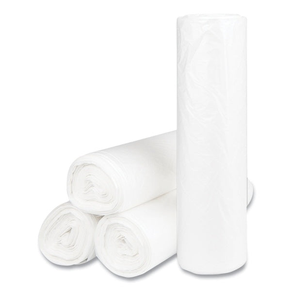 200-PACK OF Liner Trash Inteplast Group High-Density Commercial Can Liners 60 Gallon - 14 Micron Natural (200 Count) for Reliable Waste Management