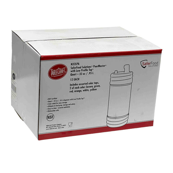 12 CT-PACK OF BOTTLE PLAS PM ASCLR 1QT