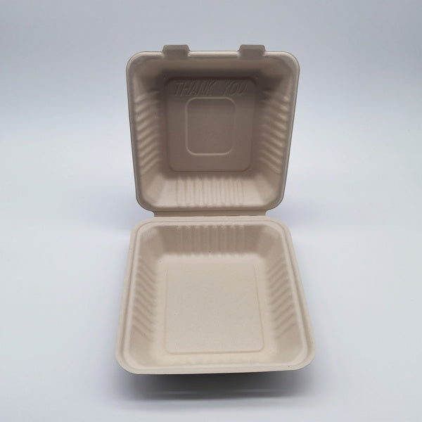200-PACK OF Single Compartment Hinged Take Out Containers - 9" - 200-Count