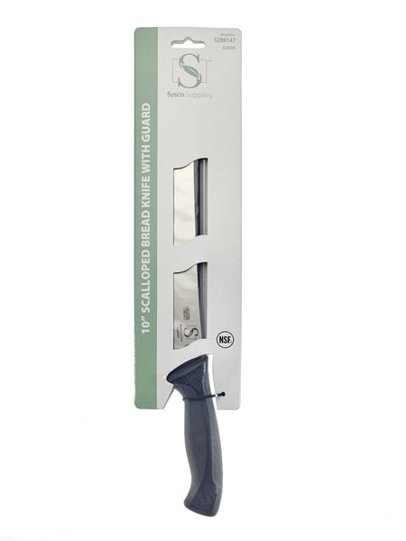 10"-PACK OF KNIFE BREAD SCALLOPED W/GUARD