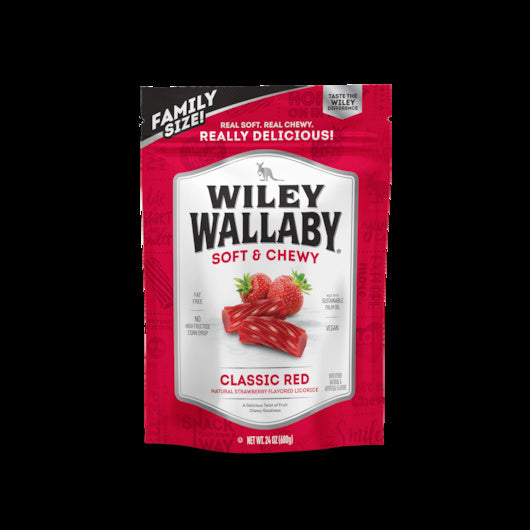 10-PACK OF Red Licorice Wiley Wallaby, 10 - 24 Oz