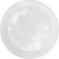 600-PACK OF Cup/Lid Plastic Karat C-KCL1045 PET Flat Lids 104.5mm w/ Straw Slot for 32 oz Paper & Poly Cold Cups, 600 Count