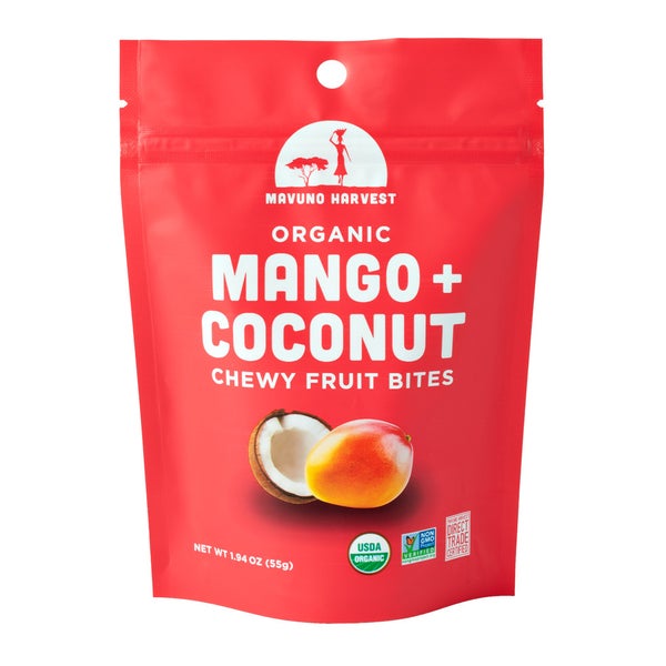 32-PACK OF Mango & Coconut Fruit Bites Organic, Retail Size