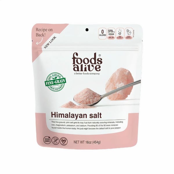 6-PACK OF Salt Himalayan Pink, Foods Alive
