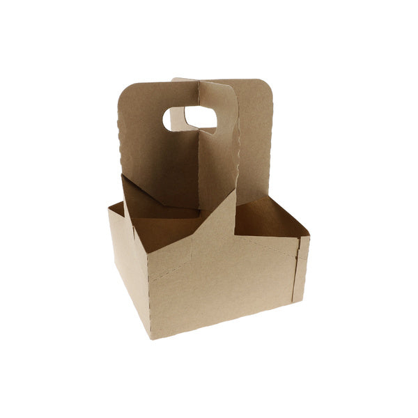 2-PACK OF TRAY CARRY PAPR 4 CUP W/HNDL