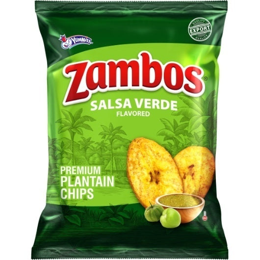 32-PACK OF Salsa Verde Plantain Chips Zambos, 4 - 8 - 2.47 Oz