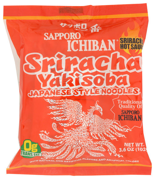 24-PACK OF NOODLE YAKISOBA SRIRACHA 3.6 OUNCE - CASE OF 24