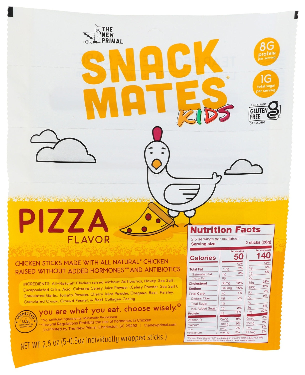 8-PACK OF CHICKEN STICK PIZZA FLAVOR