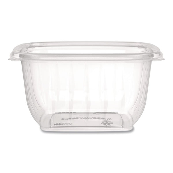 504-PACK OF Dart C16SB 8.5 in. x 8.5 in. x 1.96 in. 16 oz. Plastic Bowls - Square Clear (504/Carton)
