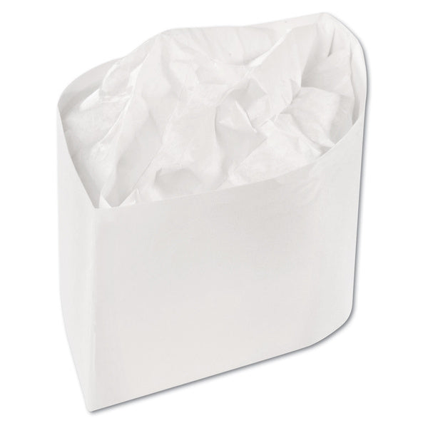 1000-PACK OF AmerCareRoyal RCC2W One Size Fits All Crepe Paper Adjustable Classy Cap - White (1000/Carton)