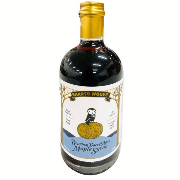 6-PACK OF Syrup Maple Bourbon Barrel Aged Decorative Bottle, Barred Woods Maple