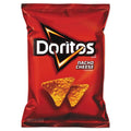 64-PACK OF Chip Tortilla Doritos Nacho Cheese Tortilla Chips - 1.75 oz Bags (64 Count) - Perfect for Parties and Snacking